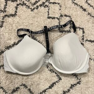 Victoria's Secret White Bra with Black Straps